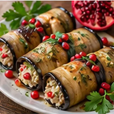 Баклажаны с орехами по-грузински (бадриджани)