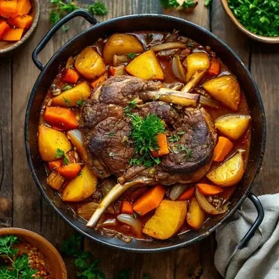 Баранина с картофелем в казане