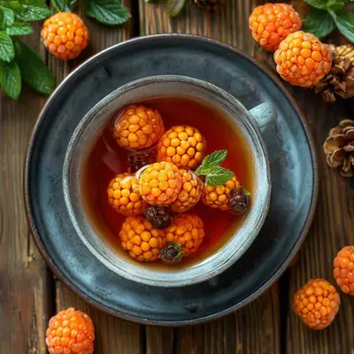 Чай с морошкой