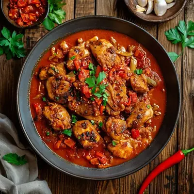 Джэд лывжэ (курица, тушённая с луком)