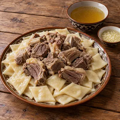 Инъкал (галушки с бараниной по-ногайски)