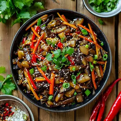 Кадича — баклажаны по-корейски