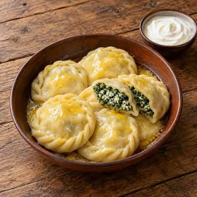 Холтмаш с крапивой и творогом
