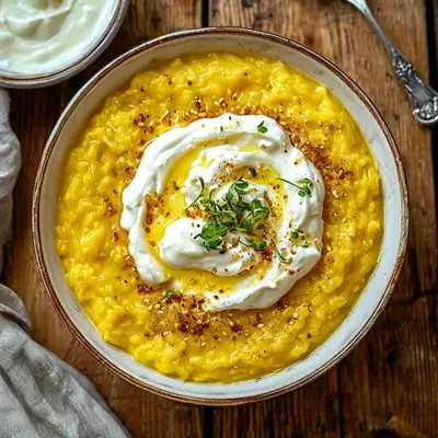 Кукурузная каша с творогом