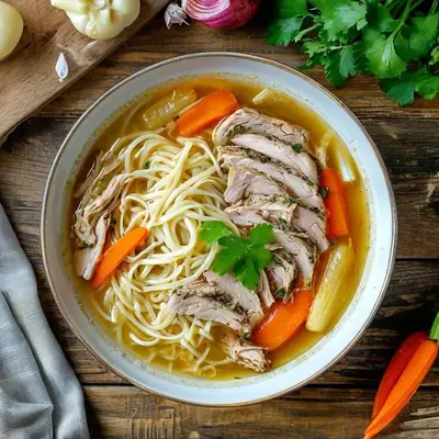 Куриная лапша домашняя