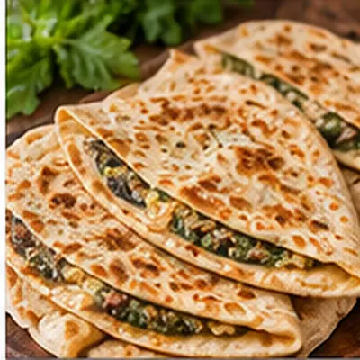 Кутабы с зеленью
