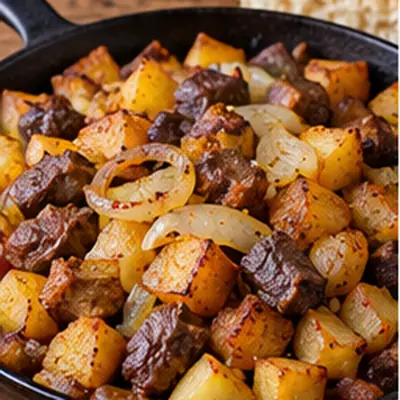 Куырдак с картофелем