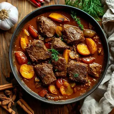 Лы гъэжьа (жареное мясо с луком)