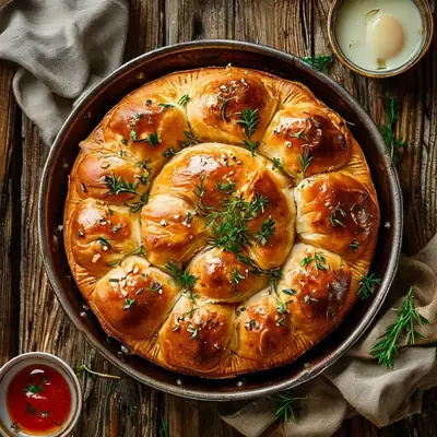 Пампушки с чесноком