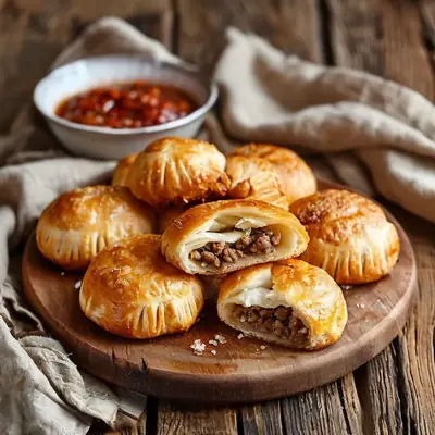 Печёные пирожки с мясом