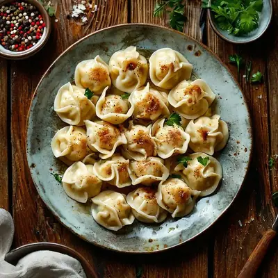 Пельмени с редькой
