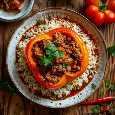 Перец фаршированный по-кубански