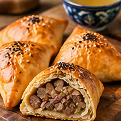 Самса с мясом в духовке
