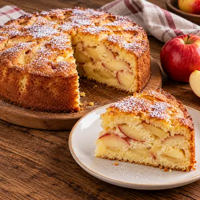 Шарлотка с яблоками