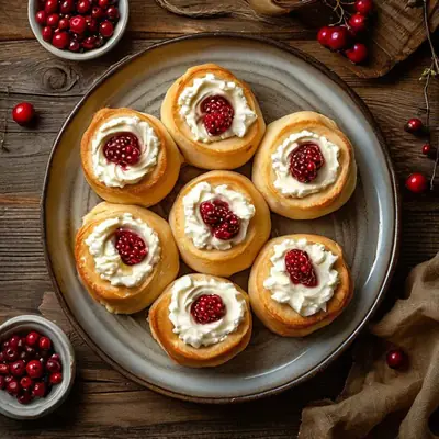 Ватрушки с брусникой
