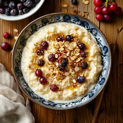 Ячневая каша на молоке по-коми