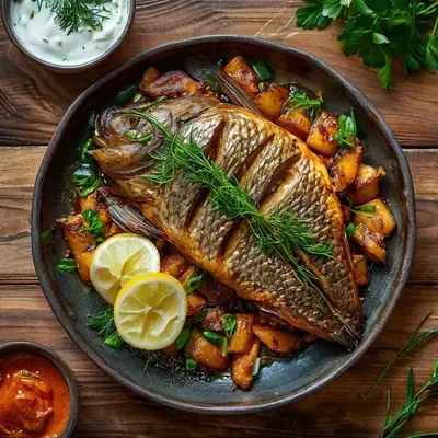 Жареный карась по-якутски